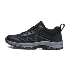 SHANDIAN - Zapatillas de Trekking para hombres Negro.