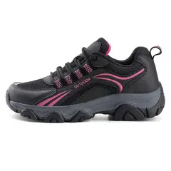 SHANDIAN - Zapatillas de mujer trekking para Rojo.
