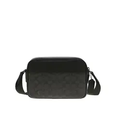 COACH - Graham Crossbody Bag In Signature Canvas Charcoal Black CV921