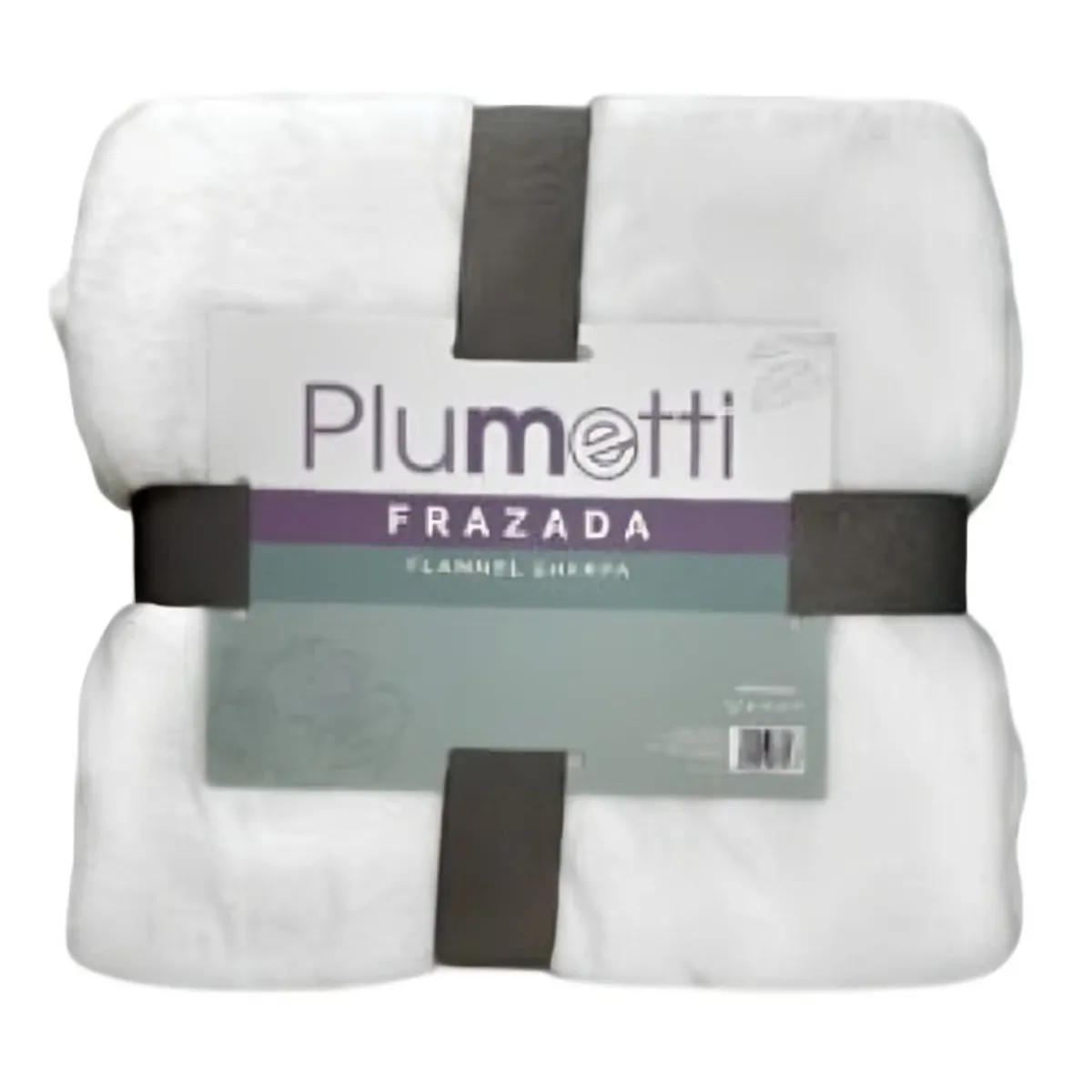 PLUMETTI - Frazada Flannel 1.5 Plazas / Blanco – Plumetti