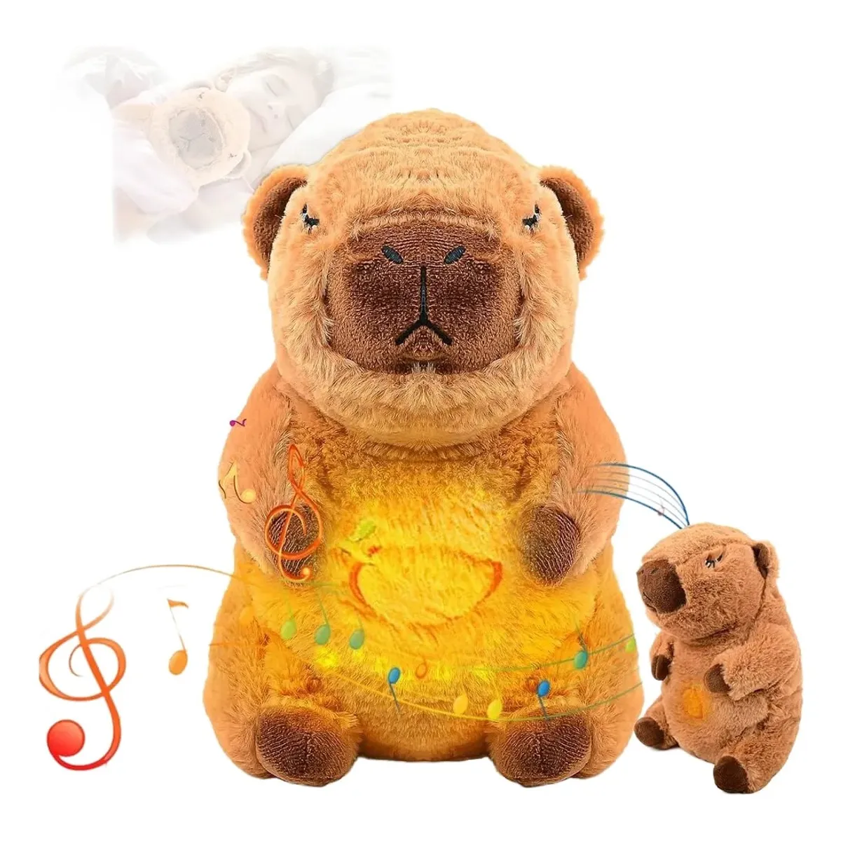 KUANGYE - Capibara Peluche Que Respira Calma Ansiedad Para Dormir
