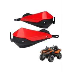 GENERICO - Protector para manillar de motos cubrepuños ROJOS