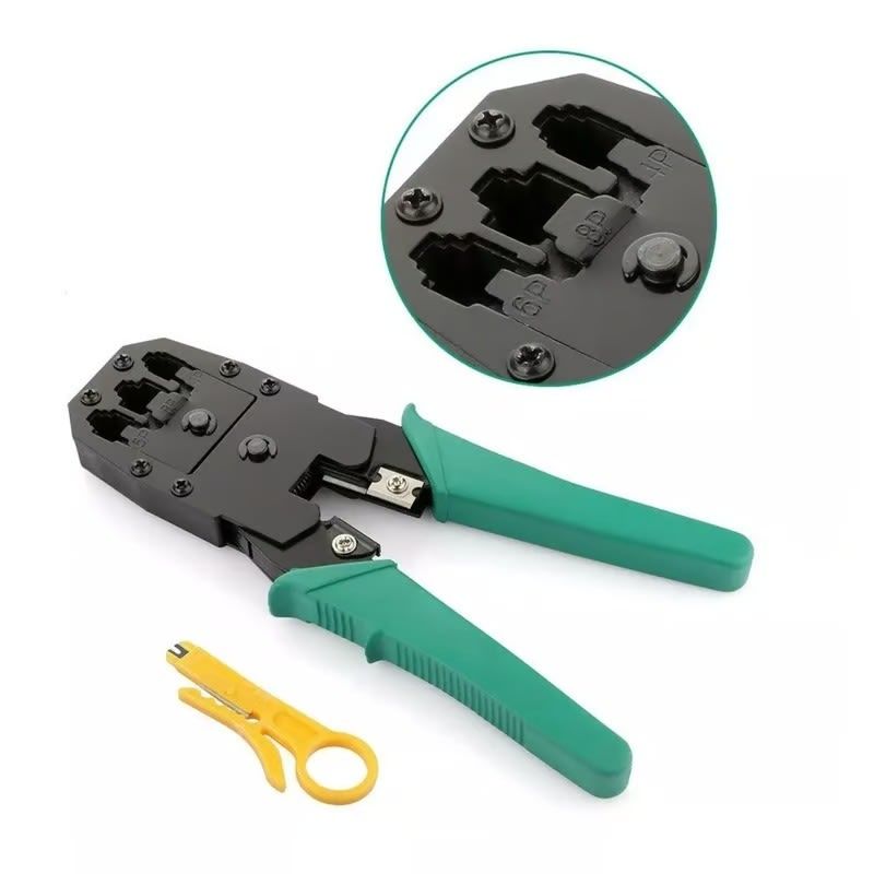 MALIK - Pinzas de Crimpado RJ45 con Pelacables Integrado