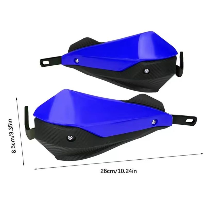 GENERICO - Protector para manillar de motos cubrepuños AZUL