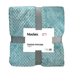 MASHINI - Frazada PopCorn 1.5 Plazas / Celeste –