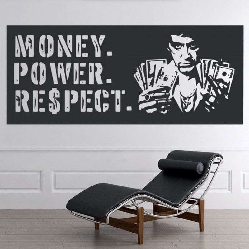 AVERY - Money Power Respect Scarface Quote WS-34165