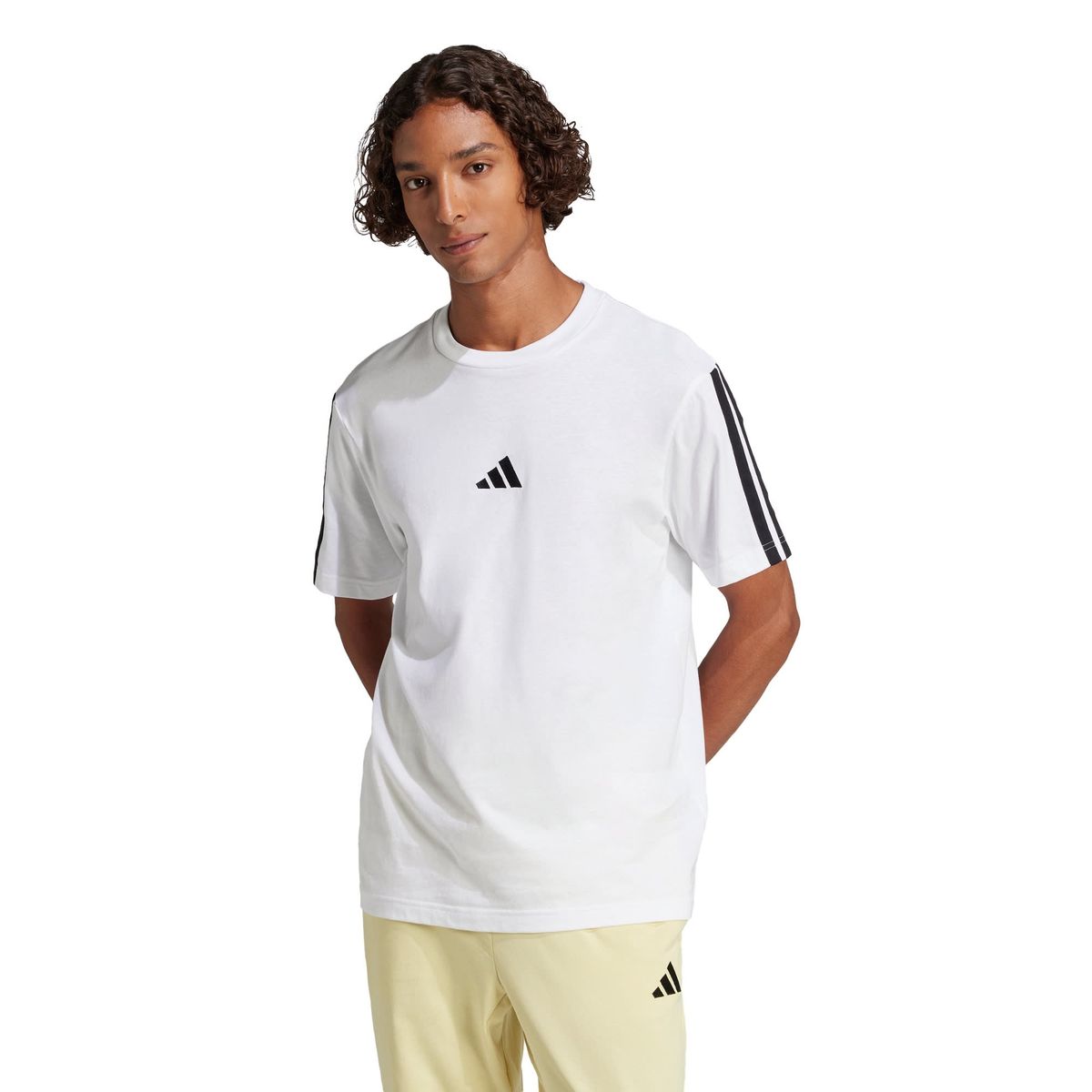 ADIDAS - Playera Essentials 3 Franjas Tejido Jersey