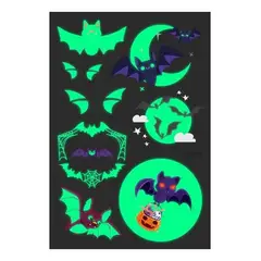 GENERICO - Tatuaje Fluorescente Murciélagos 1 De Cada Diseño