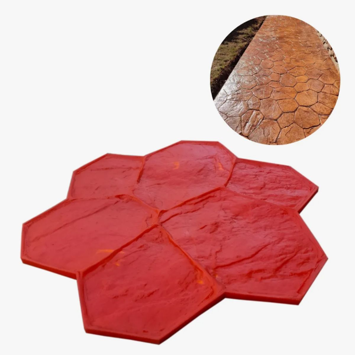 GENERICO - Molde Estampado Pisos Hormigón Mod Módena 74x74cm.