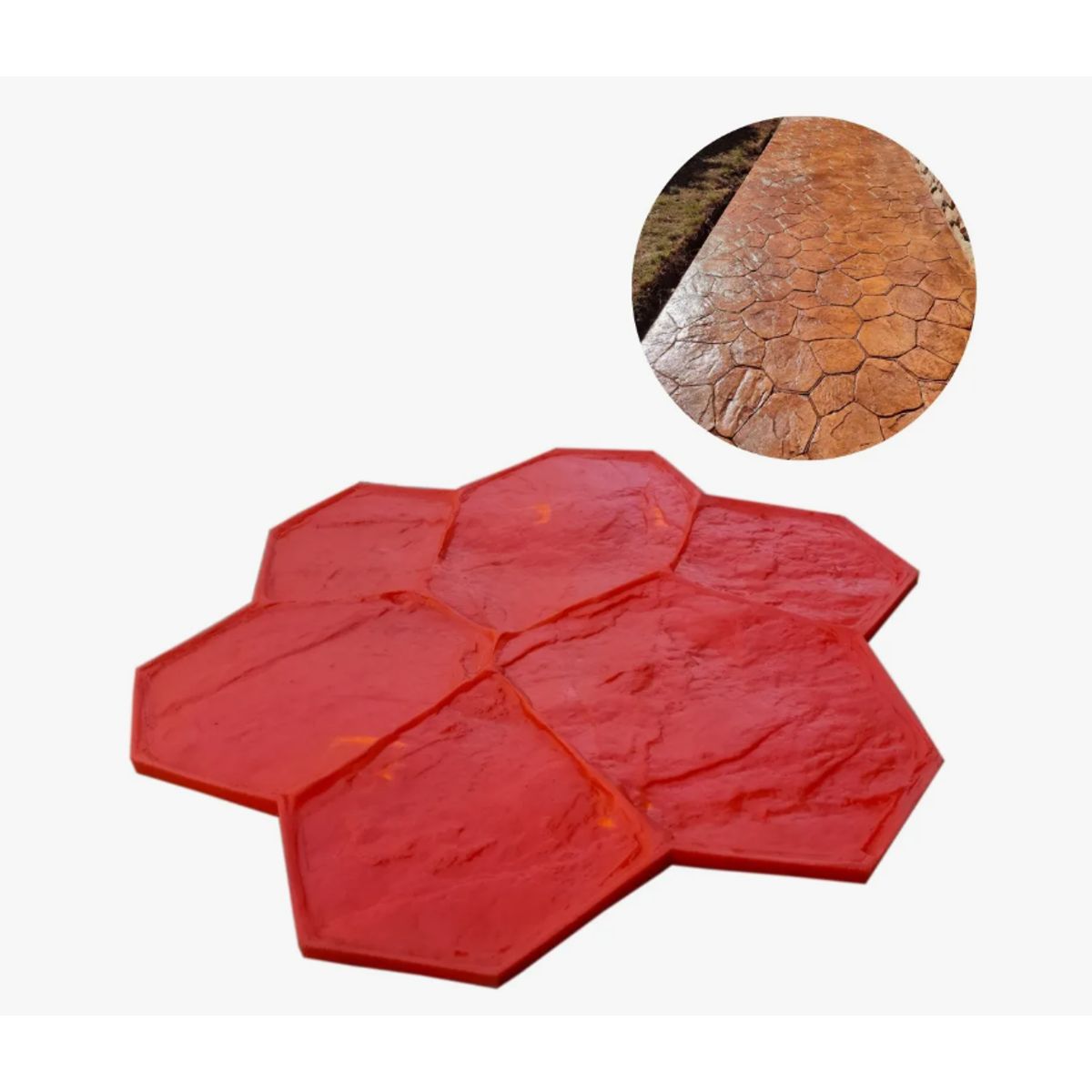 GENERICO - Molde Estampado Pisos Hormigón Mod Módena 74x74cm.