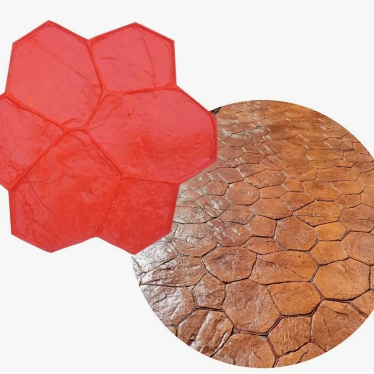 GENERICO - Molde Estampado Pisos Hormigón Mod Módena 74x74cm.