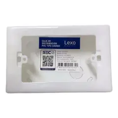 LEXO - Caja Chuqui Pvc 125x80x45mm Termoplastico M-445 - Multicolor.