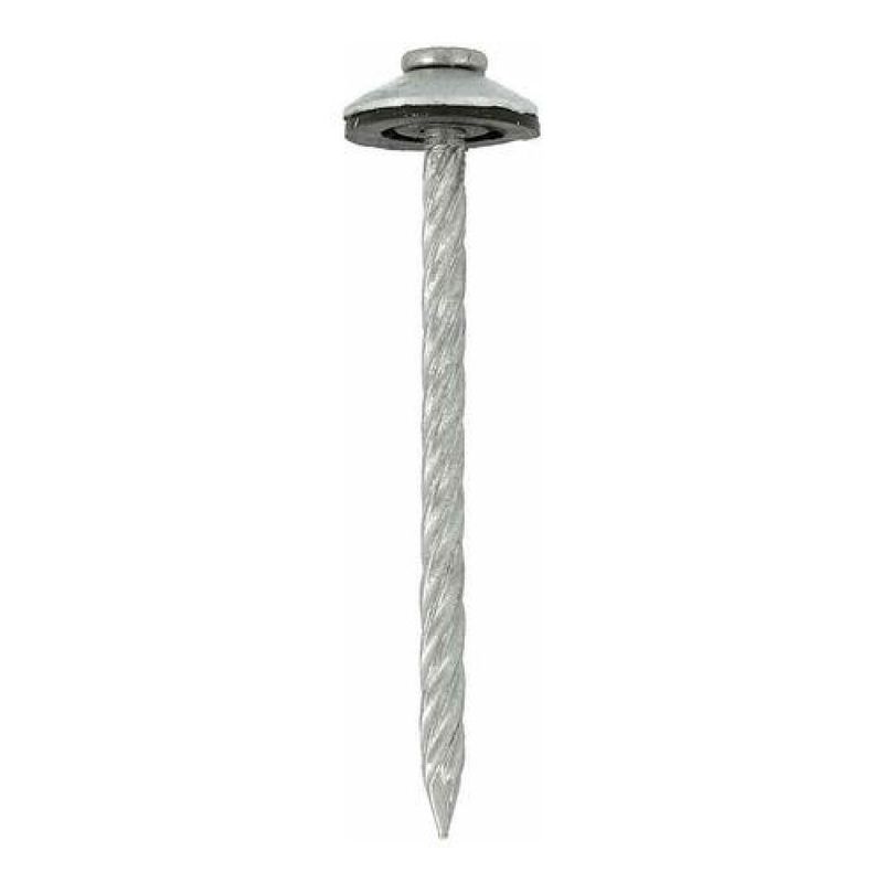 GENERICO - Clavos Para Techo Zinc Acanalado 2 12 25u Fixser - Gris.
