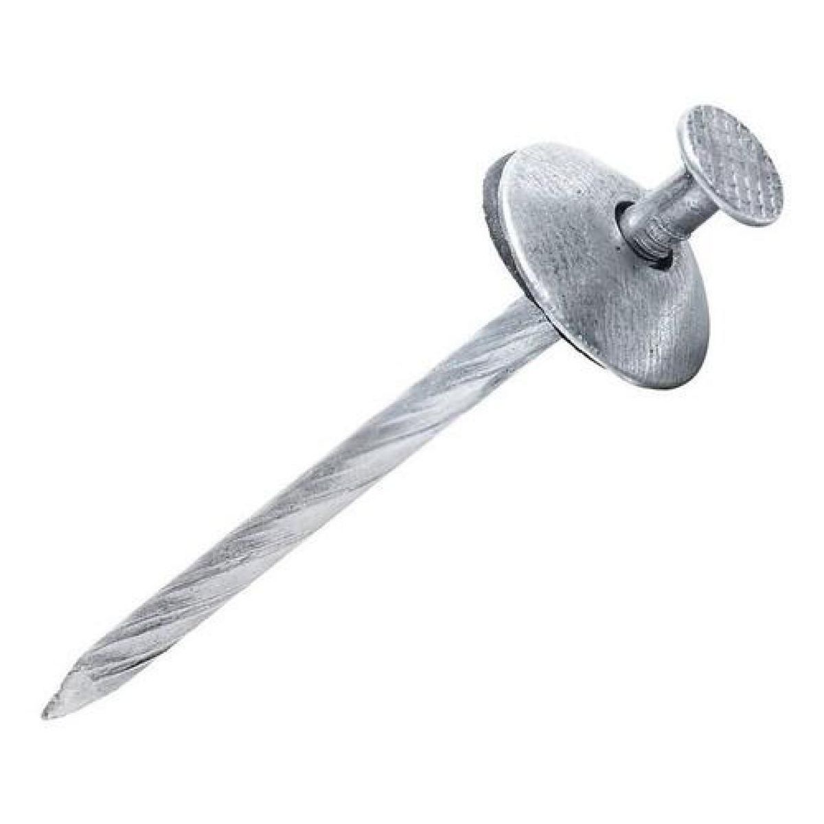 GENERICO - Clavos Para Techo Zinc Acanalado 2 12 25u Fixser - Gris.