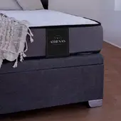 GENERICO - Cama baúl Elite de 1.5 plazas Athenas con respaldo Tubular