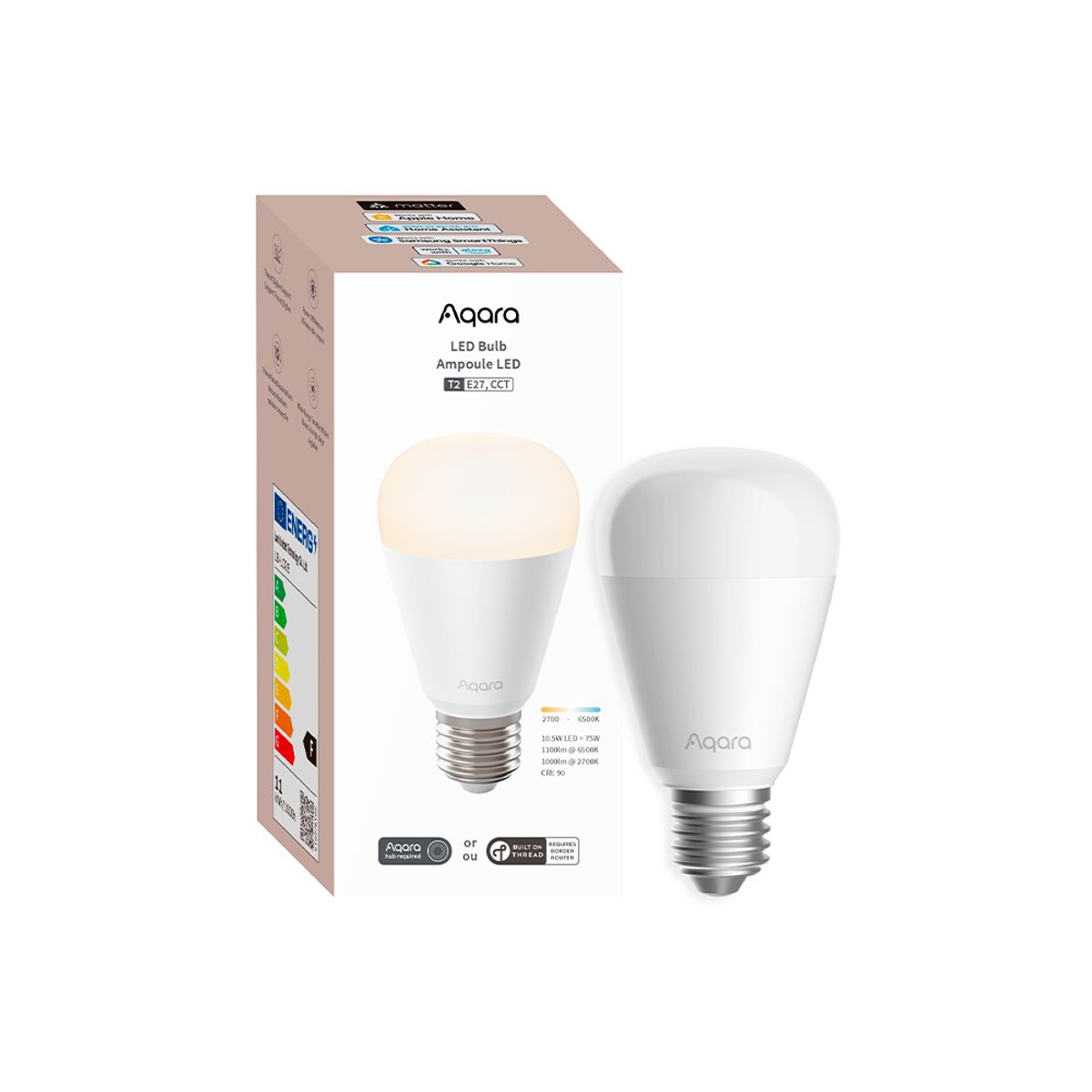 AQARA - Ampolleta LED Zigbee E27 T2 Aqara