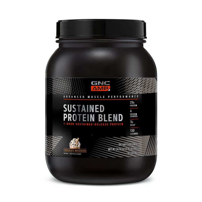 GNC - GNC AMP SUSTAINED PROTEIN CHOCOLATE MILKSHAKE, 28 SERVIDAS