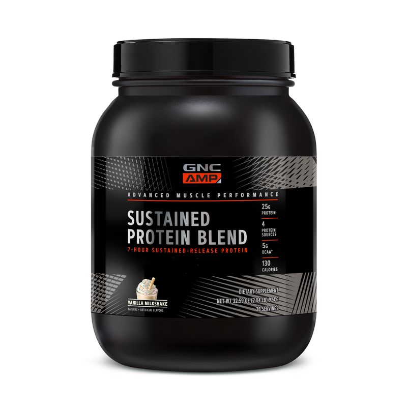 GNC - GNC AMP SUSTAINED PROTEIN VAINILLA MILKSHAKE, 28 SERVIDAS
