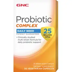 GNC - - PROBIOTIC COMPLEX 25 BILLONES UFC, 30 CAPSULAS