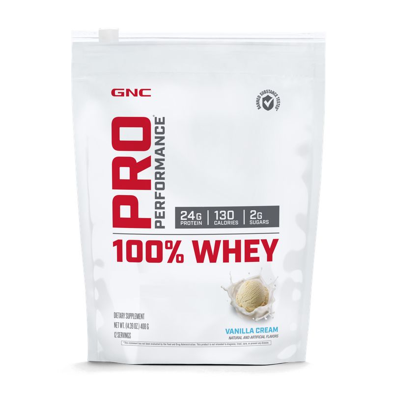 GNC - GNC - BATIDO DE PROTEINA (SUERO DE LECHE) VANILLA, 12 SRVS
