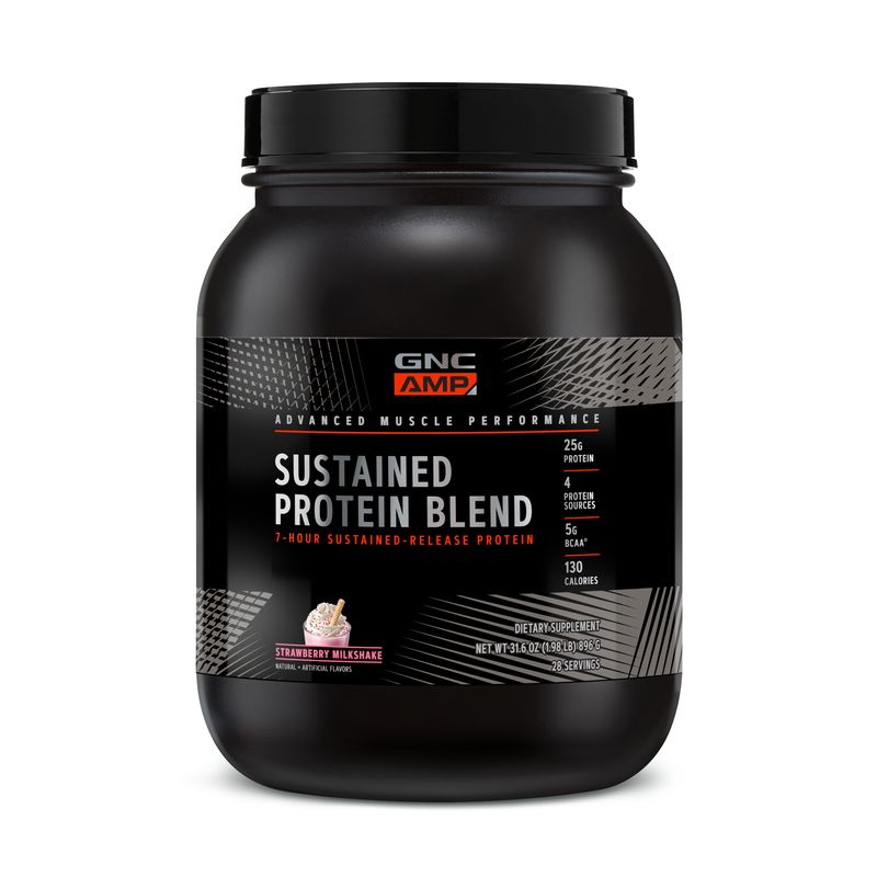 GNC - GNC AMP SUSTAINED PROTEIN FRUTILLA MILKSHAKE, 28 SERVIDAS