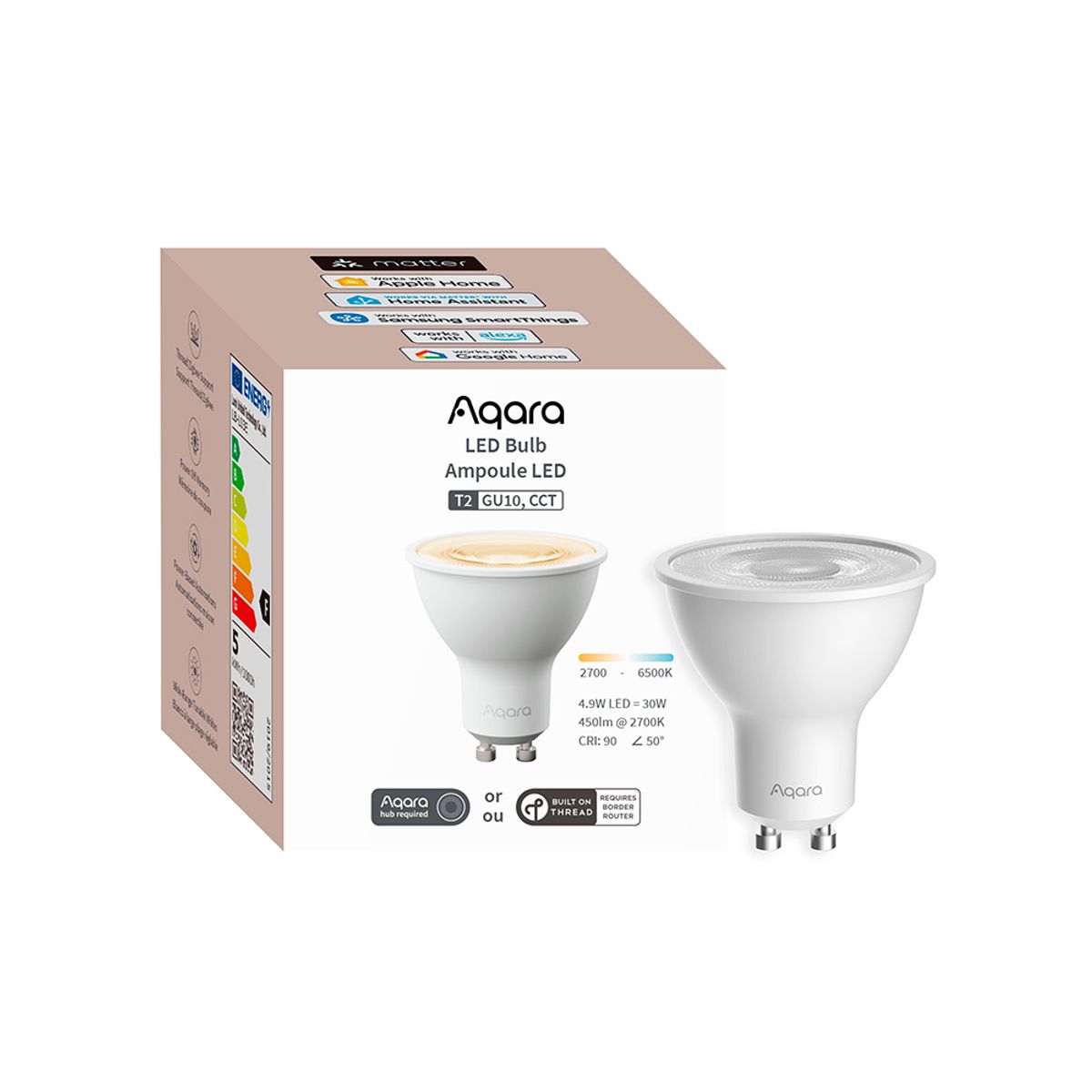 AQARA - Ampolleta LED Zigbee GU10 T2 Aqara