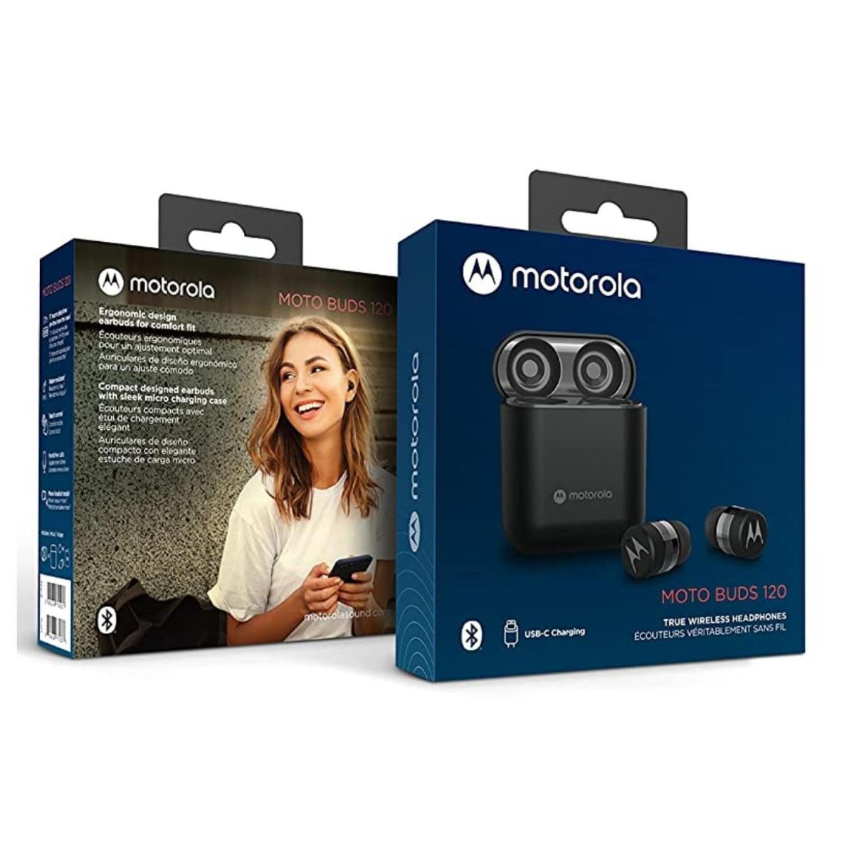MOTOROLA - Audifonos Bluetooth TWS Recargables Negro Buds 120 Motorola
