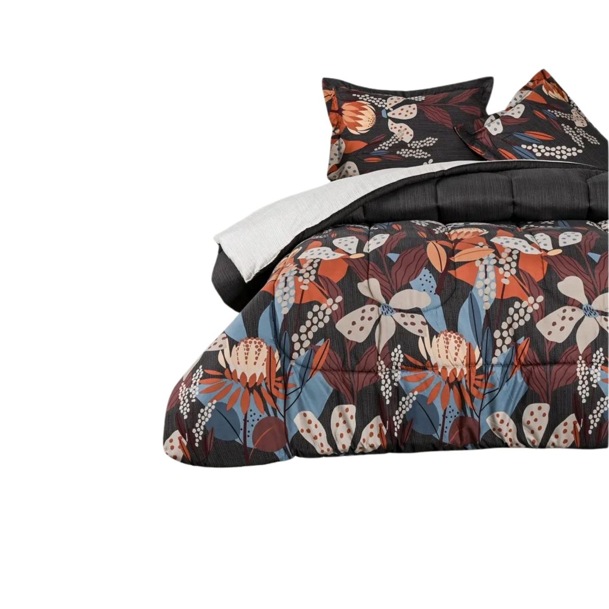 CANNON - Plumón Cannon Reversible Super Soft 2 Plazas 240x230 Cm. Branch