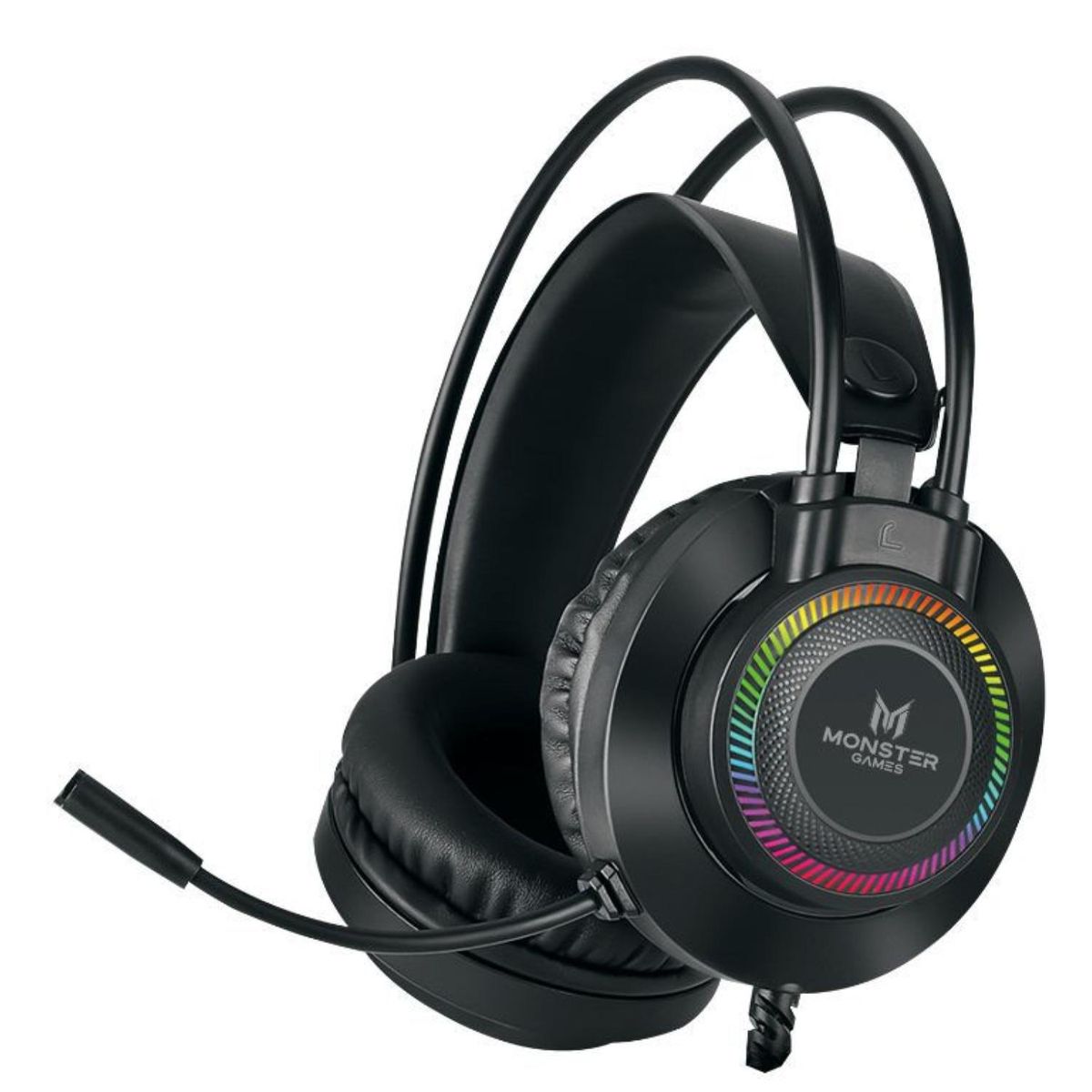 MONSTER GAMES - Audifonos Gamer Jack 3.5 USB RGB PS4 PC Throb Monster Games