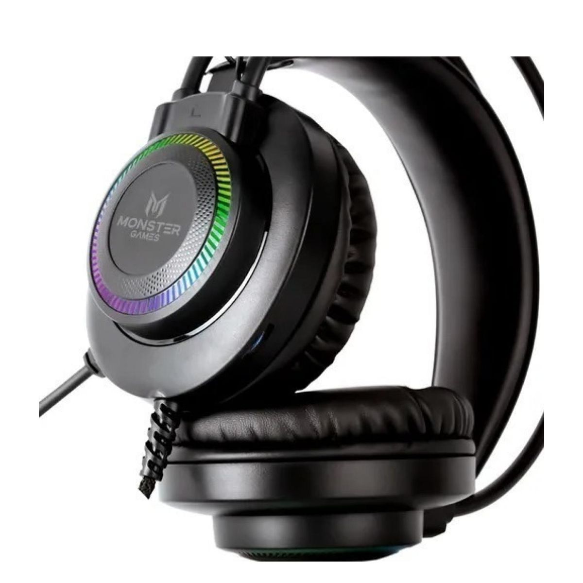 MONSTER GAMES - Audifonos Gamer Jack 3.5 USB RGB PS4 PC Throb Monster Games