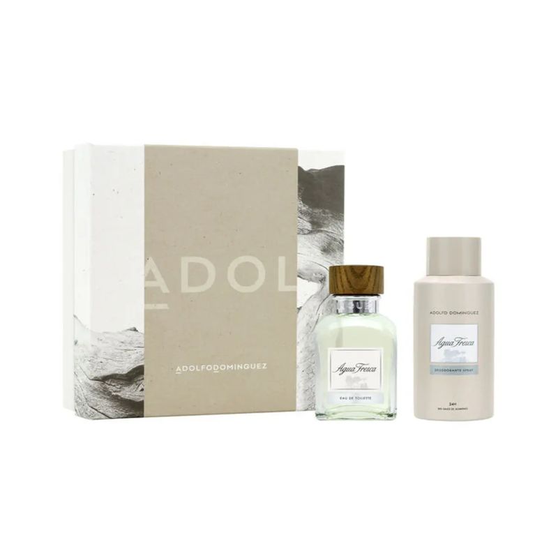 ADOLFO DOMINGUEZ - ADOLFO DOMINGUEZ AGUA FRESCA EDT 120ML+DESODORNATE 150ML