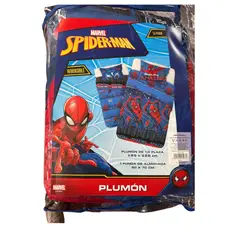 MASHINI - Plumón 1.5 Plazas 185x228 Cm Spiderman Azul