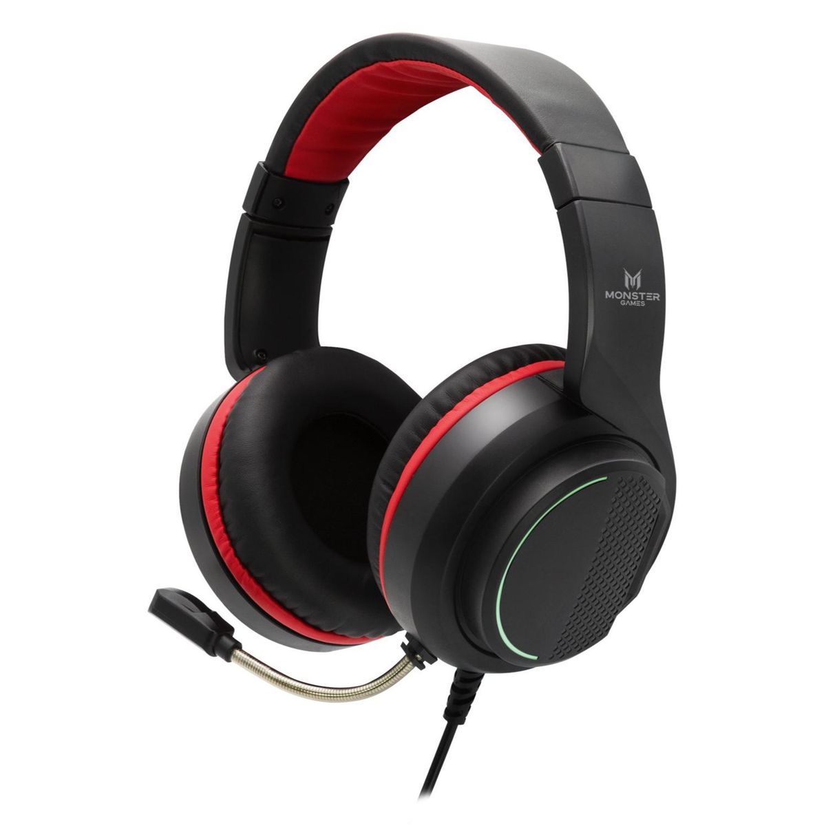 MONSTER GAMES - Audifonos Gamer Jack 3.5 USB RGB PS4 PC Snap Monster Games