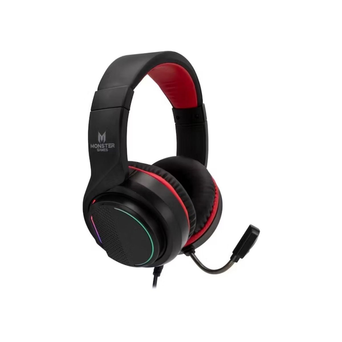 MONSTER GAMES - Audifonos Gamer Jack 3.5 USB RGB PS4 PC Snap Monster Games