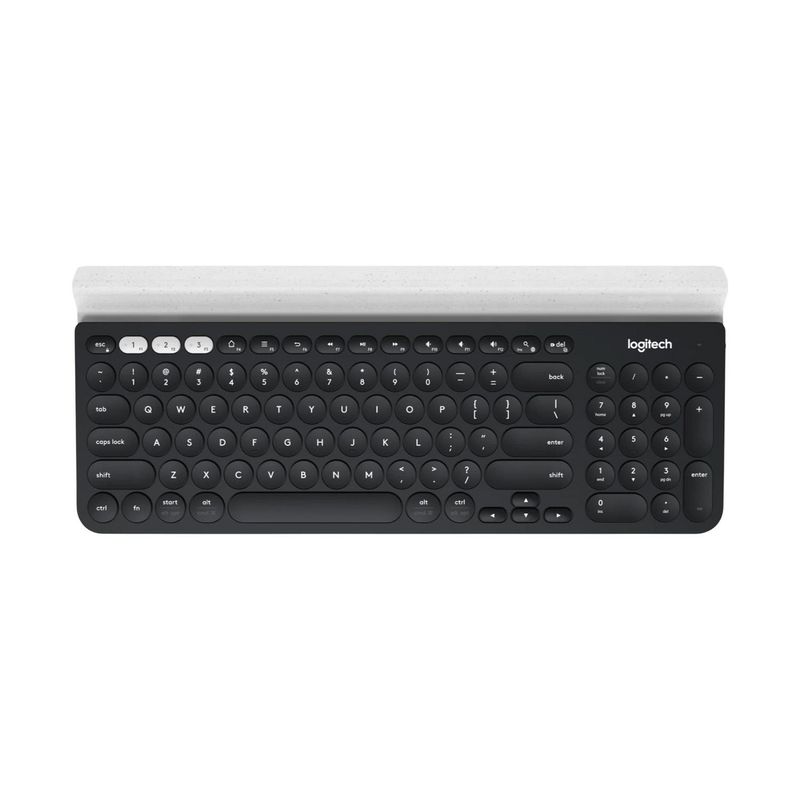 LOGITECH - Teclado K780 Bluetooth Negro Blanco.