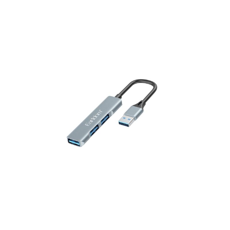 GENERICO - Hub USB 2.0 Tipo A 3 Puertos Para Pc, Notebook.