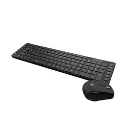 KLIP XTREME - Kit Teclado y Mouse Revolution RF inalámbrico QWERTY Negro