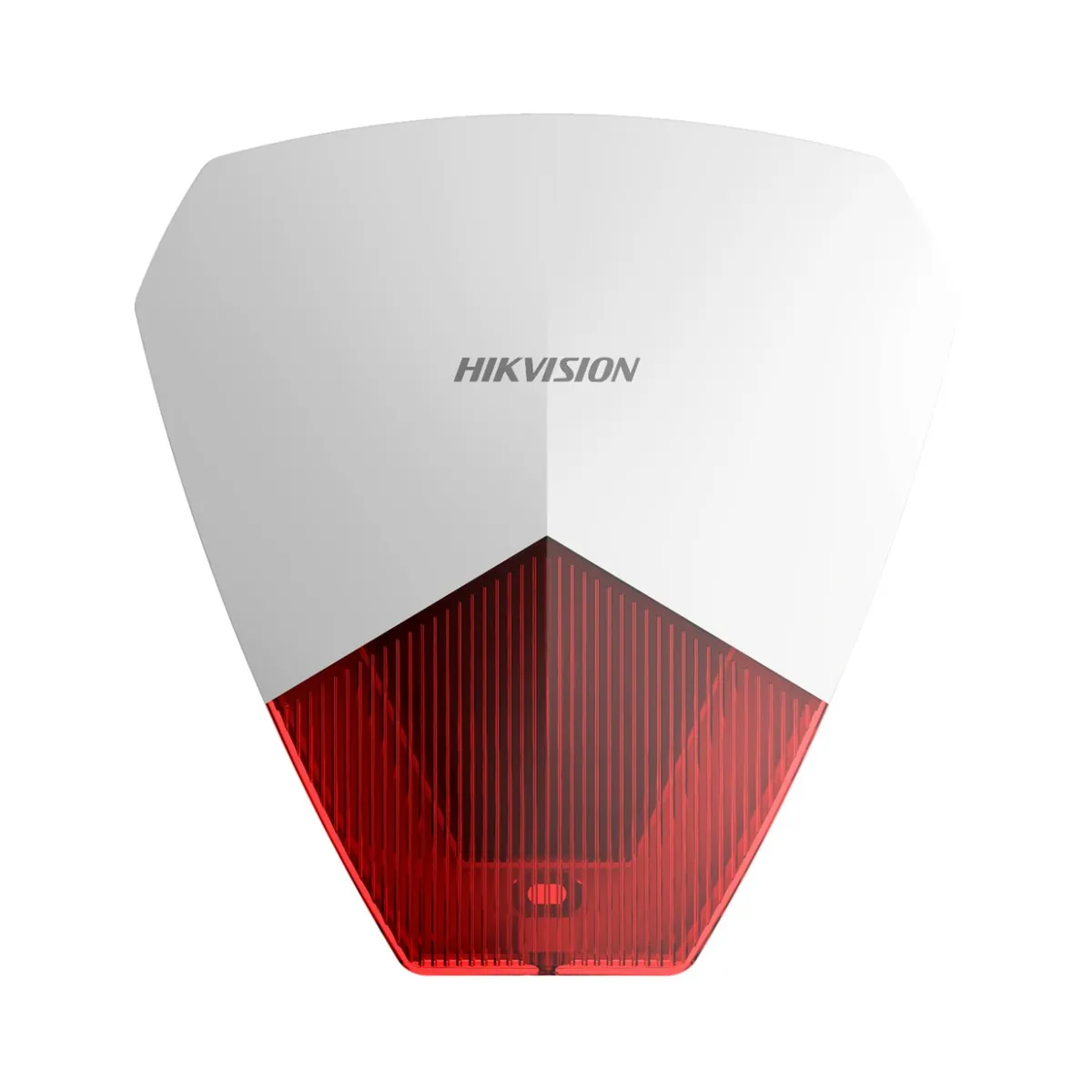 HIKVISION - Sirena alámbrica Exterior Rojo, Blanco