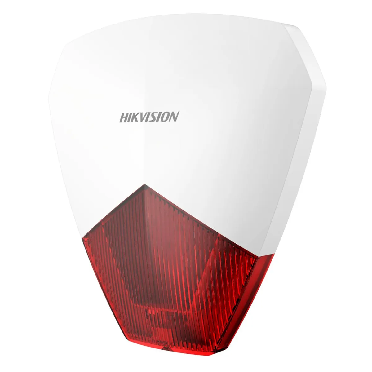HIKVISION - Sirena alámbrica Exterior Rojo, Blanco