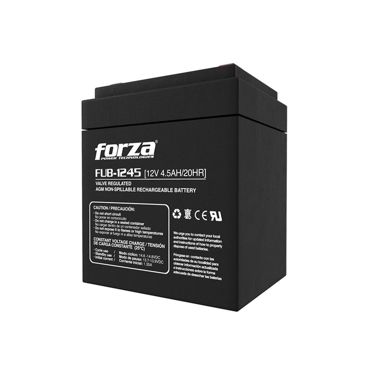FORZA - Batería para UPS Forza Sellada Recargable FUB-1245