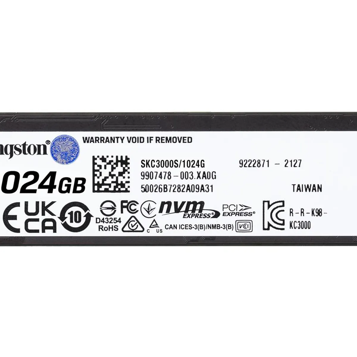 KINGSTON - Disco Estado Sólido Interno Kingston KC3000 1,02TB M.2