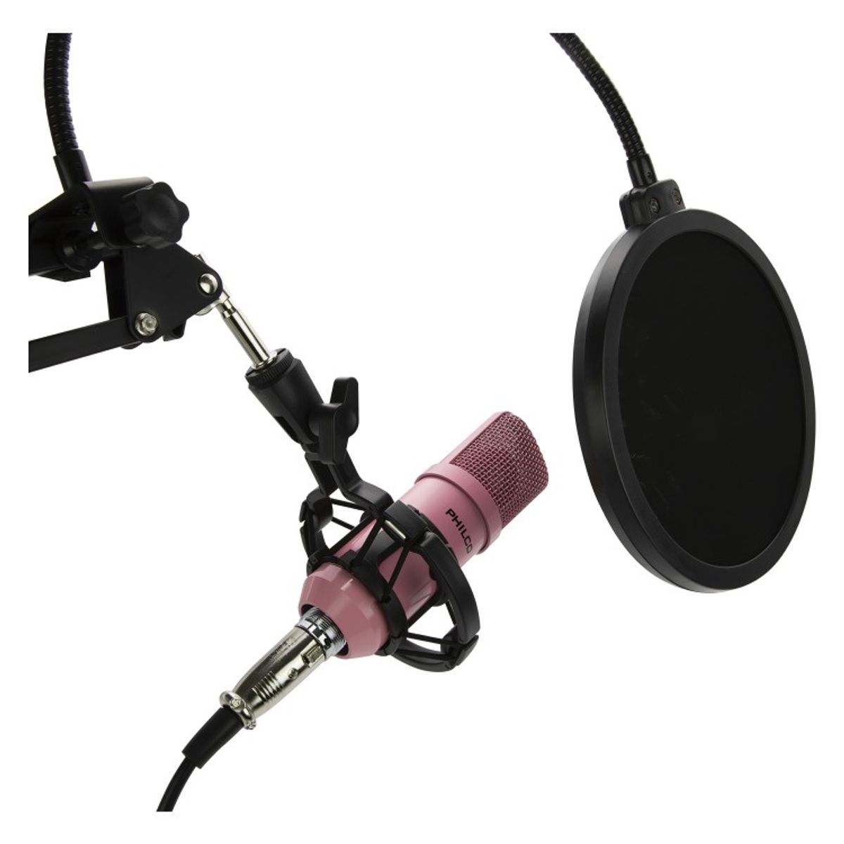 PHILCO - KIT STUDIO MICROPH CSOPPOPSTANDUSB SOUND CARD ROSADO