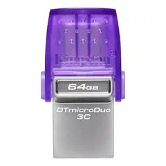KINGSTON - DATATRAVELER 64GB MICRODUO 3C DTDUO3CG364GB