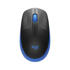 LOGITECH - Mouse M190 Inalámbrico Negro Azul
