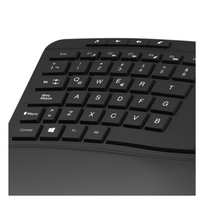 Imagen 2 del producto Teclado Transcend RF inalámbrico QWERTY Español Negro
