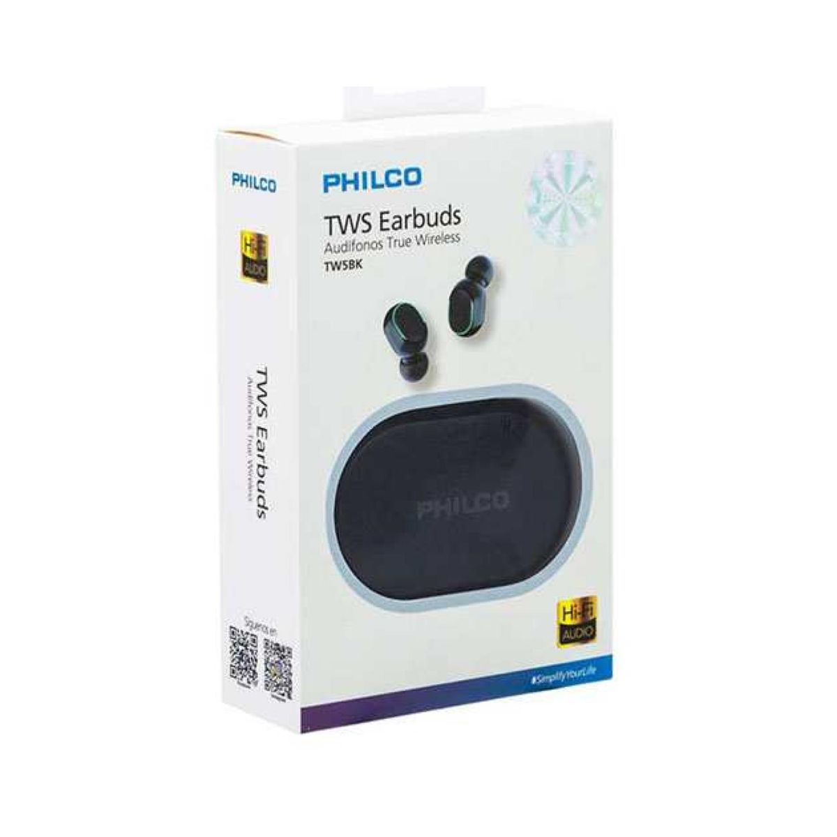 PHILCO - Audifonos Bluetooth Recargables TWS EarBuds Negro TW5BK Philco