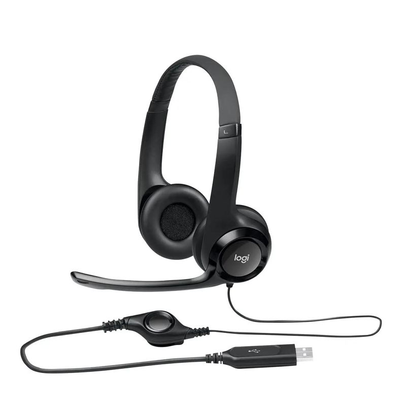 LOGITECH - Audifono Headset Con Microfono USB H390 Negro Logitech