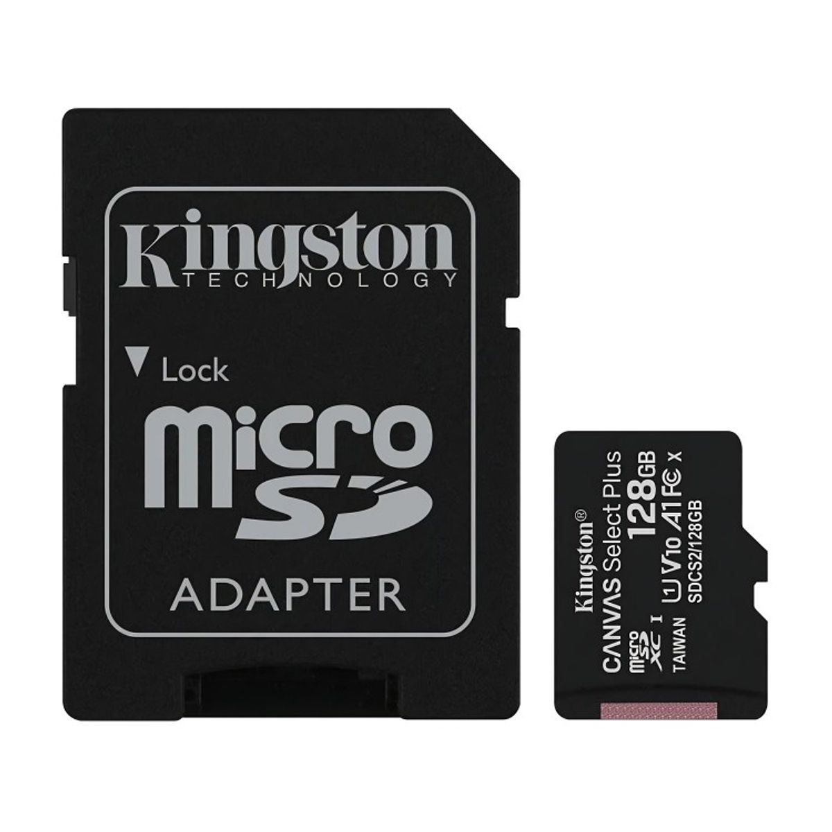 KINGSTON - MEMORIA MICROSD CADAPT SELECT PLUS 128GB SDCS2128GB
