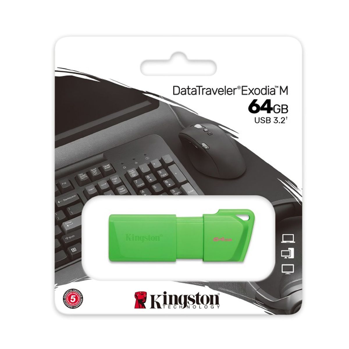 KINGSTON - PENDRIVE NEON VERDE 64GB 32 DTXM NEON 64GB