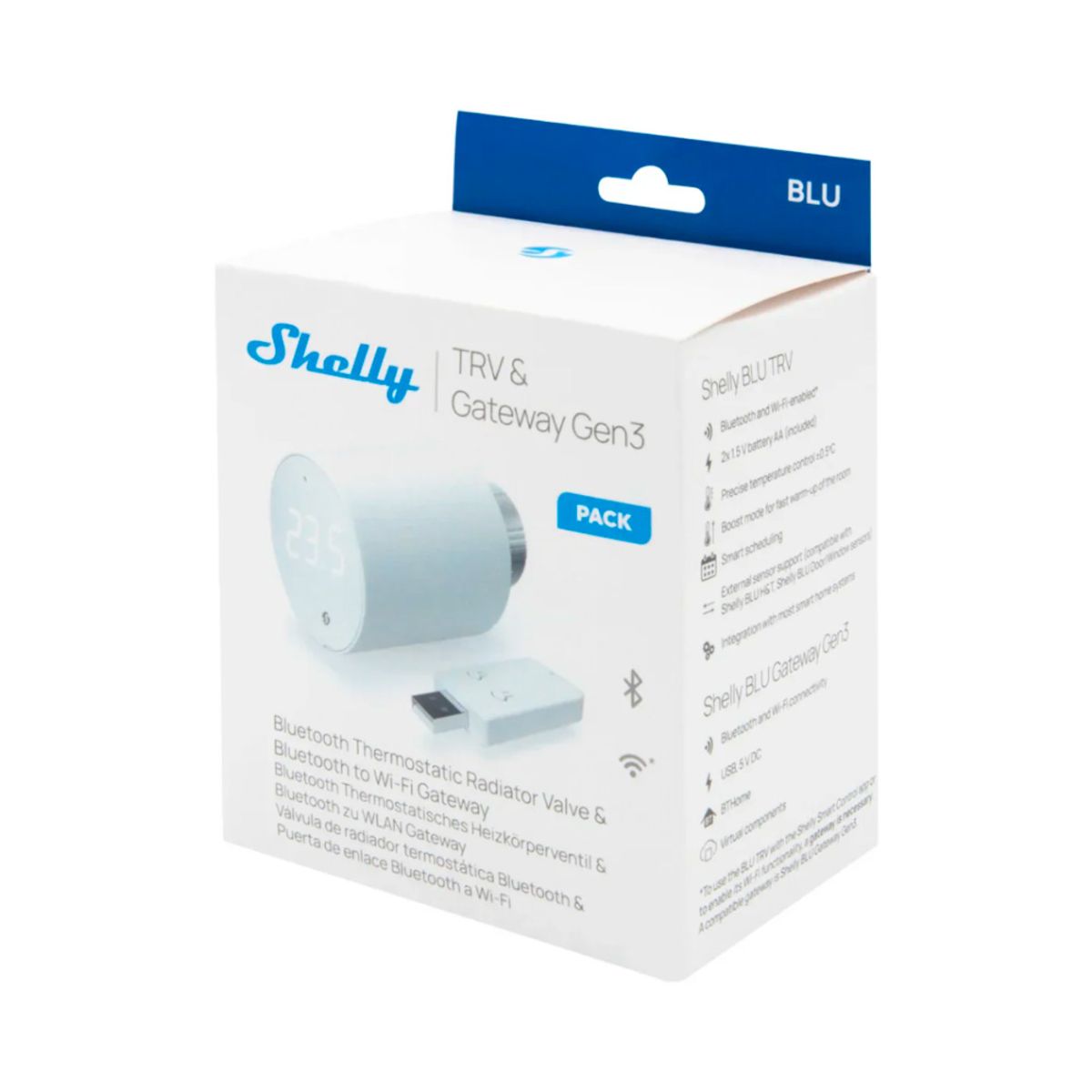 SHELLY - Válvula Termostática Inteligente para Radiador Shelly